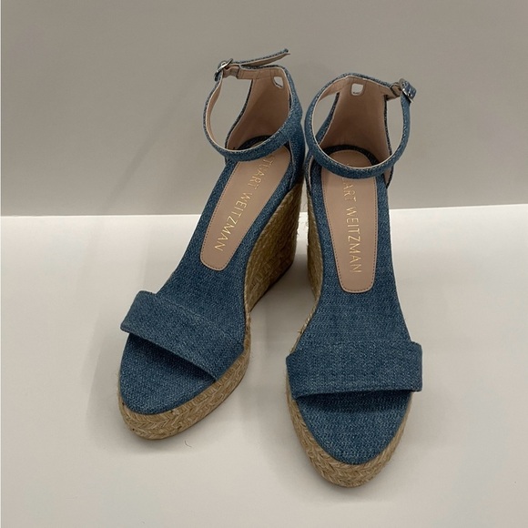 NWOT Stuart Weitzman Women's Nudist Curve Espadrille Wedges Size 9.5
Ankle strap - Picture 4 of 6